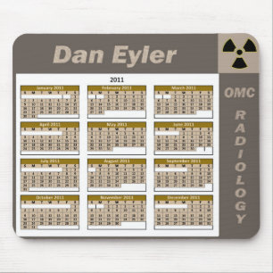 DAN EYLER CALENDAR 2011 MOUSE MAT