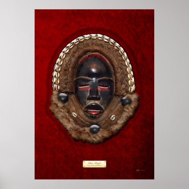 Dan Peoples Dean Gle Mask on Red Velvet Poster (Front)