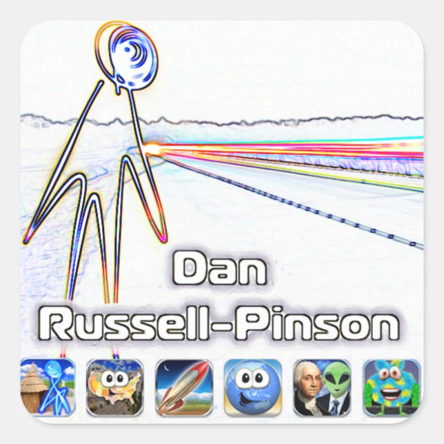 Dan Russell-Pinson Stickers (Front)