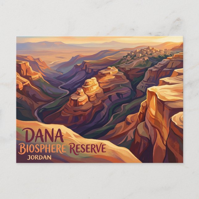 Dana Biosphere Reserve Jordan Postcard (Front)
