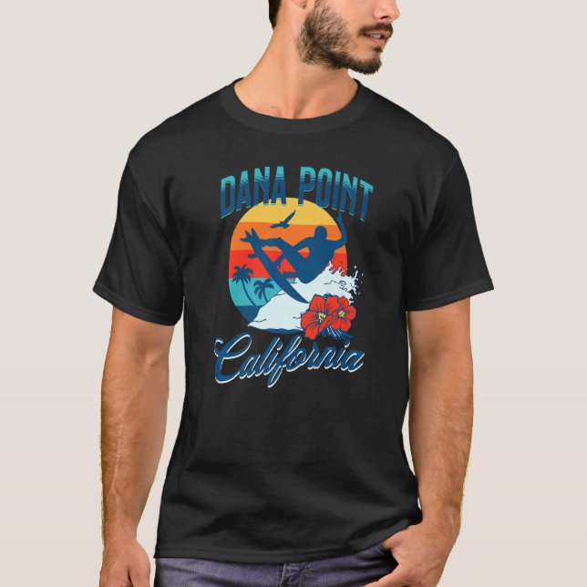 Dana Point California Beach Surf Summer Vacation V T-Shirt (Front)