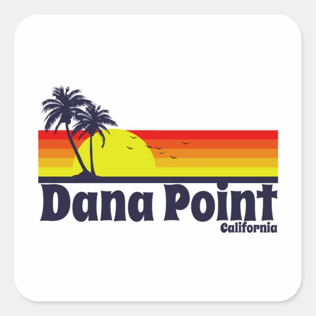 Dana Point California Square Sticker (Front)