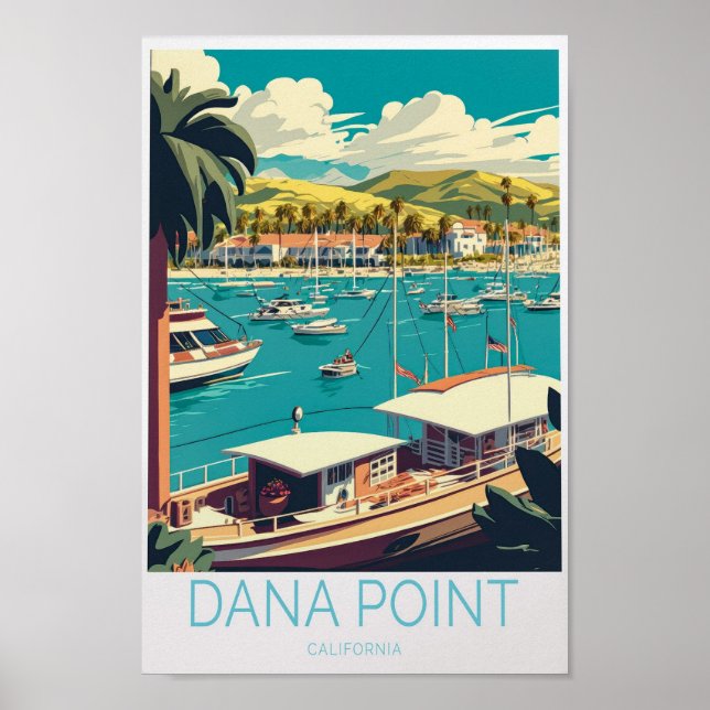 Dana Point California Travel Poster (Front)