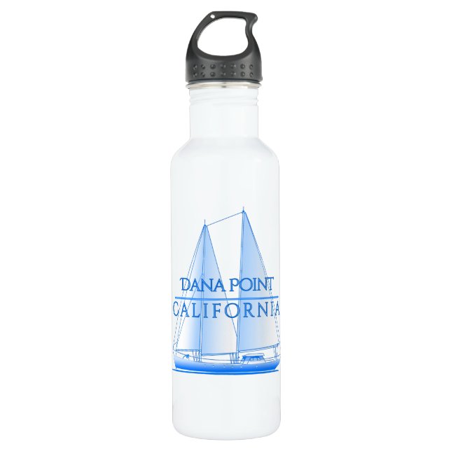 Dana Point Coastal Nautical Sailing Sailor 710 Ml Water Bottle (Front)