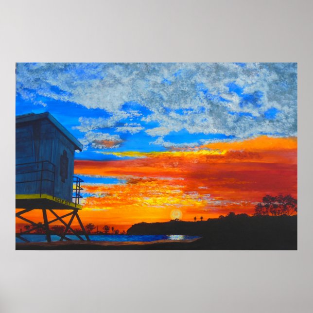 Dana point dawn painting  poster (Front)
