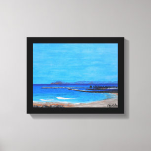 Dana point harbour signed canvas print