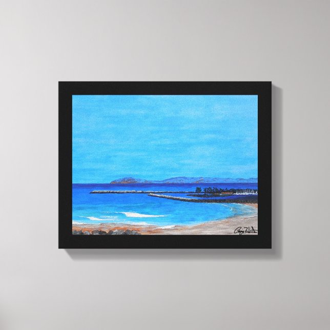 Dana point harbour signed  canvas print (Front)