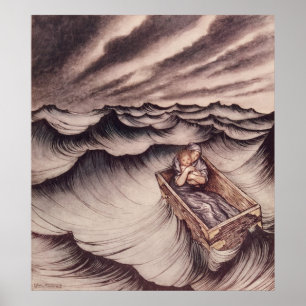 Danae and her son Perseus Poster