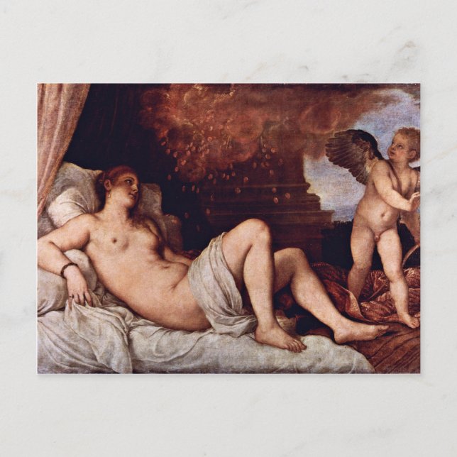 Danae. By Tizian (Best Quality) Postcard (Front)