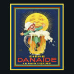 Danaide - Vintage French Beer Ad 16x20 Poster<br><div class="desc">Colorful Danaide Beer Advertisement Poster</div>