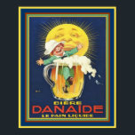 Danaide - Vintage French Beer Ad 16x20 Poster<br><div class="desc">Colorful Danaide Beer Advertisement Poster</div>