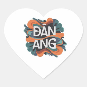 Danang heart sticker