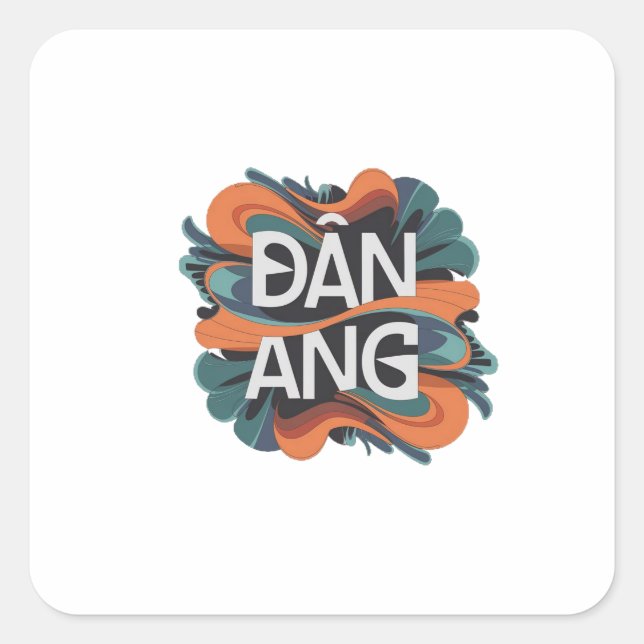 Danang  square sticker (Front)