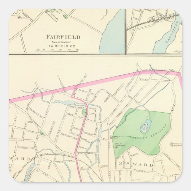 Danbury Square Sticker (Front)
