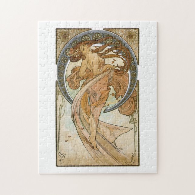 Dance (1898), Alphonse Mucha Fine Art Nouveau Jigsaw Puzzle (Vertical)