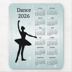 Dance 2026 Calendar  Mouse Mat