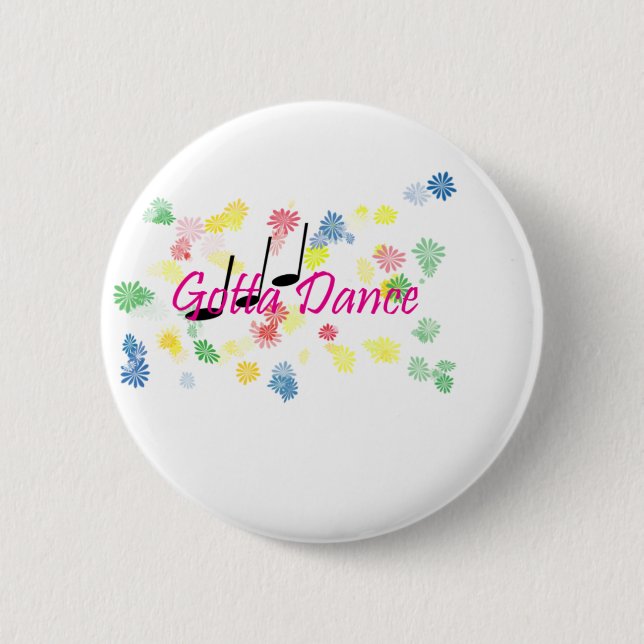 dance 6 cm round badge (Front)