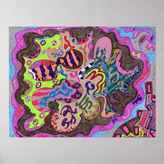 "Dance" Abstract Art 24x18 Poster (Front)