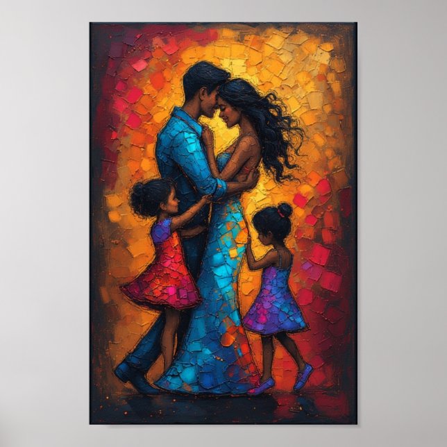 dance abstract art poster (Front)