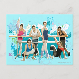 Dance Academy Cast Graphic Postcard