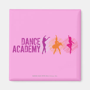 Dance Academy Colour Dancers Logo Magnet