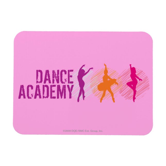 Dance Academy Colour Dancers Logo Magnet (Horizontal)