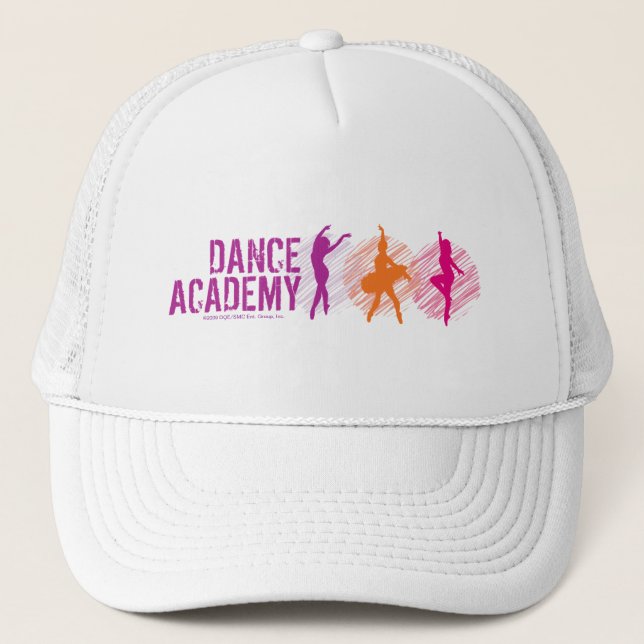 Dance Academy Colour Dancers Logo Trucker Hat (Front)