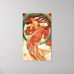 Dance Alphonse Mucha Art Nouveau Canvas Print