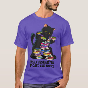 Dance And Books Cats Cat Tomcat Reader Books T-Shirt
