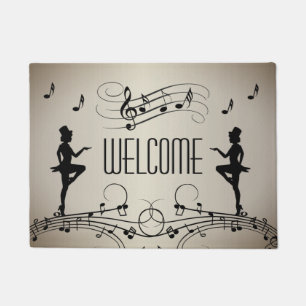 Dance and Music Welcome Mat