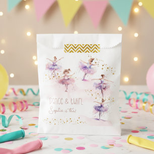 Dance and twirl ballerina birthday favour bags