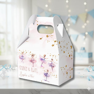 Dance and twirl ballerina birthday favour box
