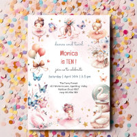 Dance and twirl cute ballerina ballet kid birthday