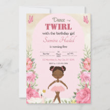 Dance and Twirl pretty Ballerina floral