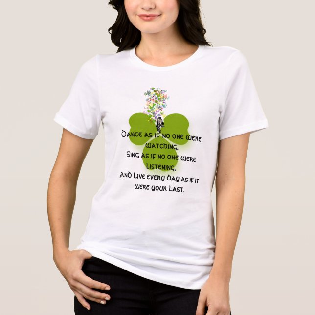 Dance As If No One Were Watching Tri-Blend Shirt (Front)