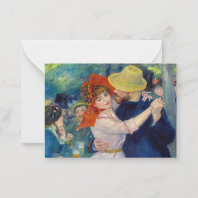 Dance at Bougival, 1883 by Pierre-Auguste Renoir Card (Front)