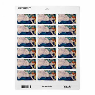 Dance at Bougival, 1883 by Pierre-Auguste Renoir Label