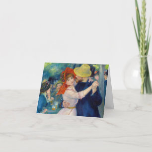 Dance at Bougival, 1883 by Pierre-Auguste Renoir Thank You Card