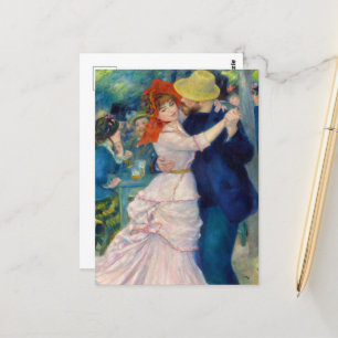 Dance at Bougival by Pierre-Auguste Renoir Postcard