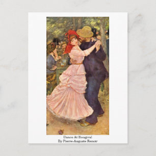 Dance At Bougival By Pierre-Auguste Renoir Postcard
