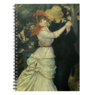 Dance at Bougival by Pierre Renoir, Vintage Art Notebook