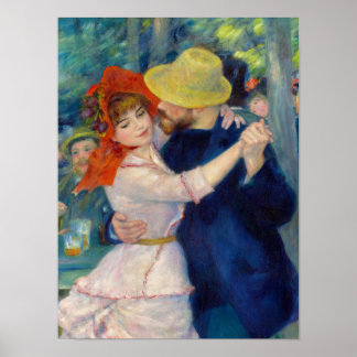 Dance at Bougival, Couple by Pierre-Auguste Renoir Poster