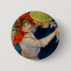 Dance at Bougival Pierre Renoir 6 Cm Round Badge