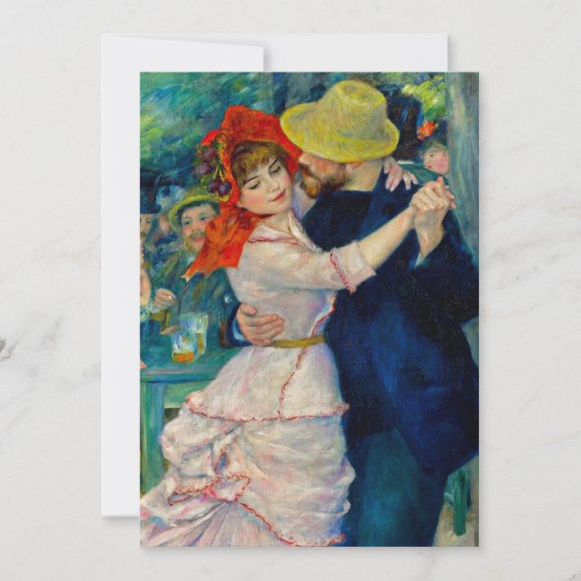 Dance at Bougival Pierre Renoir Invitation (Front)