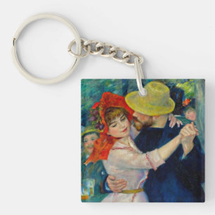 Dance at Bougival Pierre Renoir Key Ring