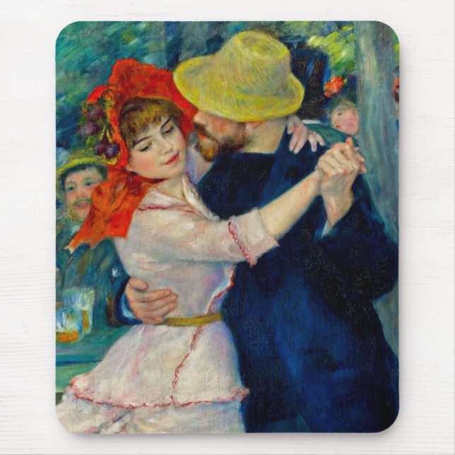 Dance at Bougival Pierre Renoir Mouse Mat (Front)
