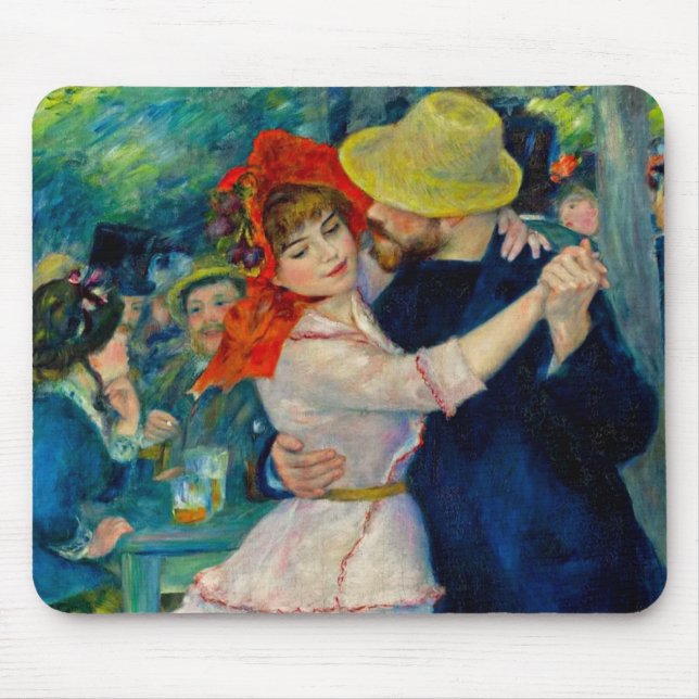 Dance at Bougival Pierre Renoir Mouse Mat (Front)