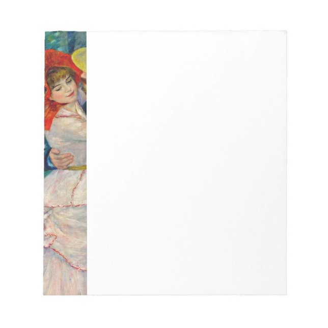 Dance at Bougival Pierre Renoir Notepad (Front)