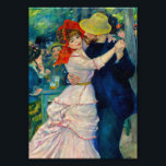 Dance at Bougival Pierre Renoir Photo Print<br><div class="desc">Photo Print featuring Pierre-Auguste Renoir’s oil painting Dance at Bougival (1883). A beautiful woman in a pink dress and red hat dances with a handsome man in a blue suit. A great gift for French art and Impressionism collectors.</div>