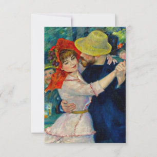 Dance at Bougival Pierre Renoir RSVP Card